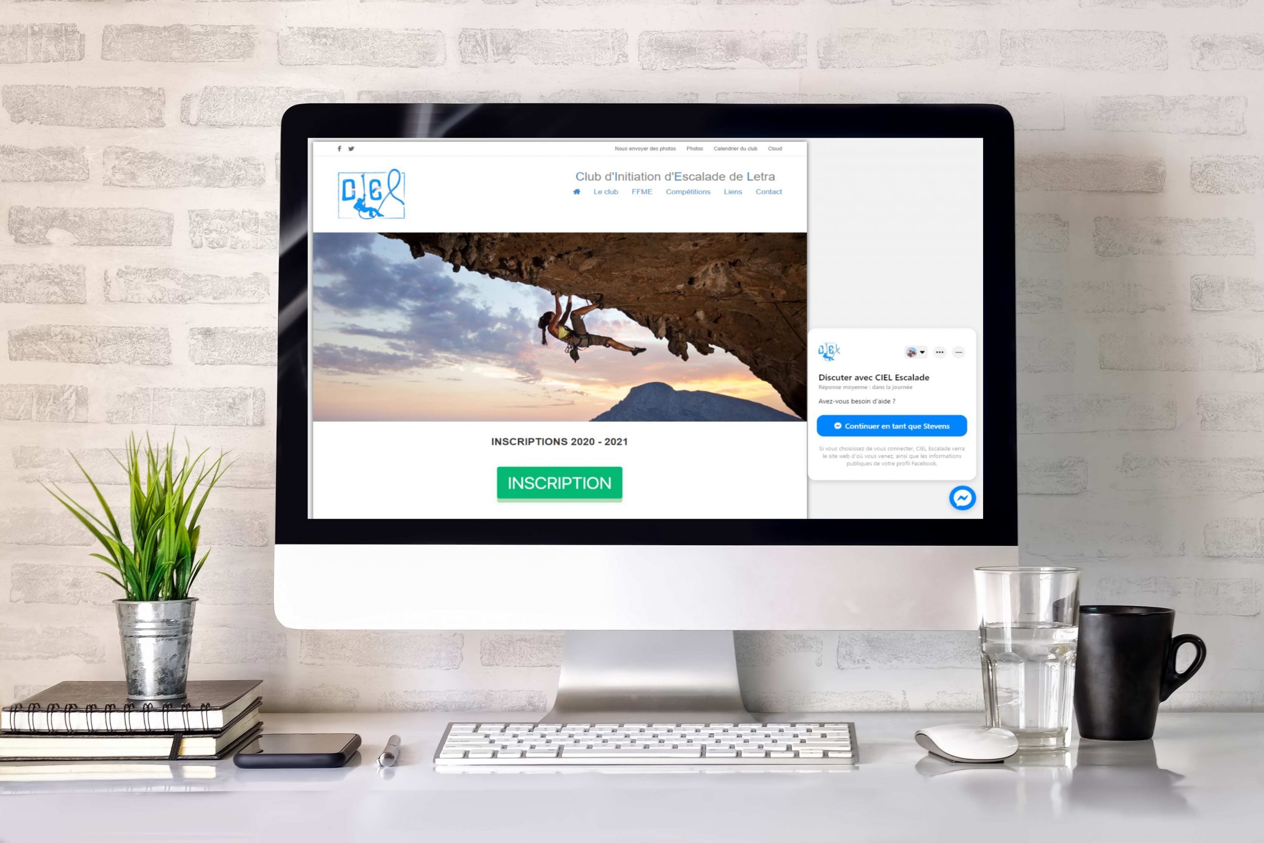 STLE-INFORMATIQUE - Site internet pour l'Association CIEL Escalade