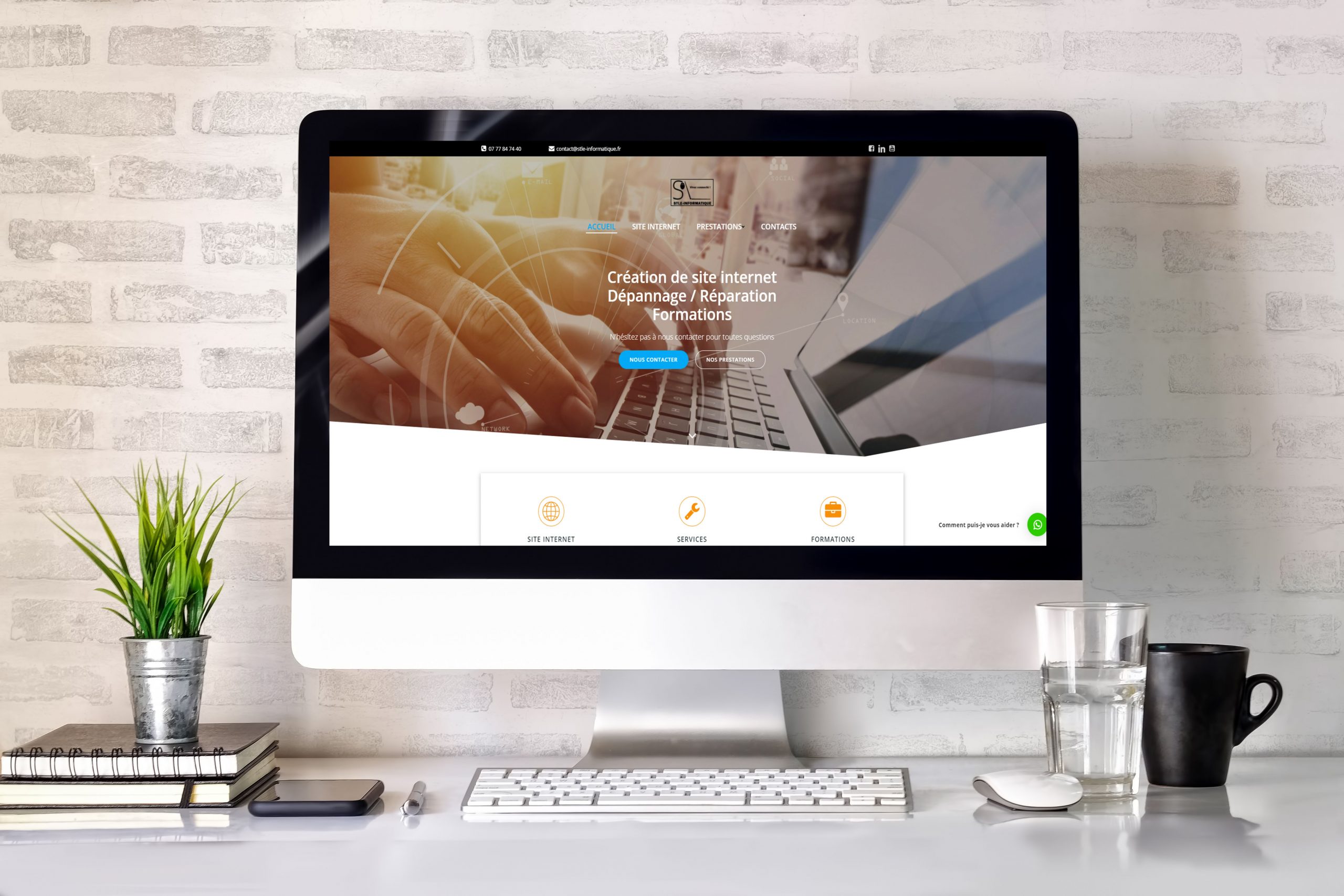 STLE-INFORMATIQUE - Site interne vitrine